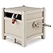 Suncast Resin Outdoor Hose Hideaway with Hose Guide - Durable Hose Storage Reel with Crank Handle and Hose Guide - 100' Hose Capacity - Taupe