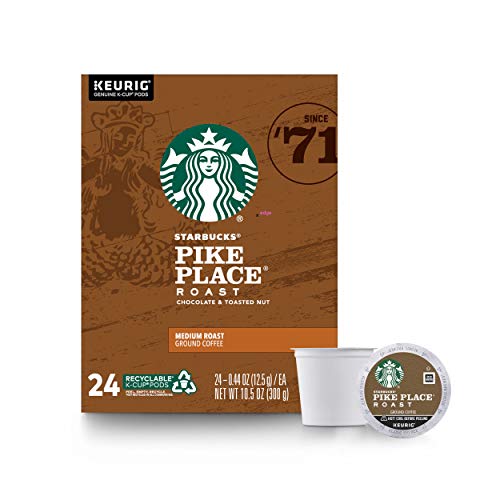 Starbucks Pike Place Roast Coffee K-Cup Pods | Medium Roast | Coffee Pods