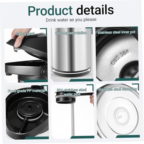 Distributeur d'eau chaude gourde isotherme inox 1,9L sans fuite