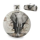 TropicalLife Runde Picknickdecke 3D Elefant Faltbar Wasserdicht Indoor Outdoor Teppich Matte für Strand Reisen Camping Wandern Park Aktivitäten