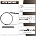 FQRANBO SSC13419 19FT Mechanical Rack & Pinion Steering Cable, Back Mount Rack Single Cable Compatible with Seastar SH5210P, SH5230P, SB39526P, SB39544P (NFB), Fits for SS14115 SS15115
