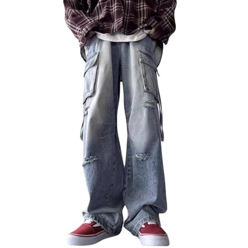 【即発】grunge damage buggy denim y2k Amazon.com: Baggy Jeans Y2K Hip Hip Ripped Jeans Grunge