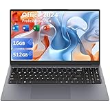 Upbud - Ordenador portátil de 15,6' Ultraligero Win 11 Pro - Procesador Core m3(hasta 3,40 GHz), 16GB RAM, 512GB SSD, MS Office 365 Incluido - Pantalla FHD 1920x1080, WiFi 5 Doble Banda, Bluetooth