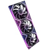 AsiaHorse Nyota Ultra 120mm PC Case Fan - Space-Inspired Design (Infinity Mirror + RGB Ring), 9 Blades 58.5 CFM, Modular Build, Ultra-Quiet Silicone Pads, PWM Control-Quiet Hydro Bearing