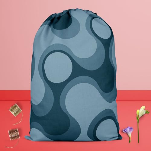 Image of ArtzFolio Abstract Retro D3 | Reusable Sack Bag | Bag for Gym, Storage, Vegetable & Travel