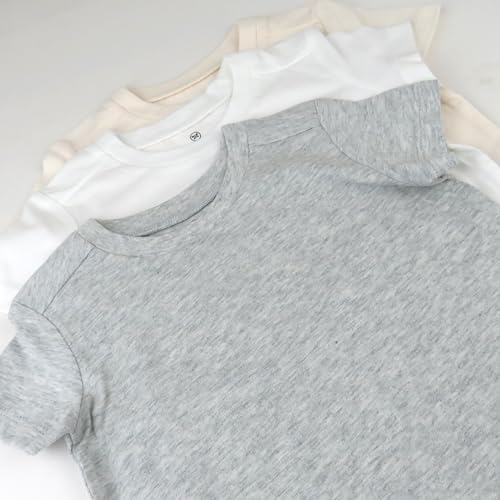 Image of HonestBaby Baby Toddler & Kids' 100% Organic Cotton Short Sleeve T-Shirts (10-Pack)