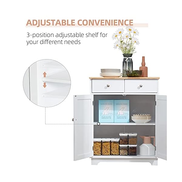 Kitchen Storage Sideboard Floor Cupboard With Solid