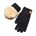 QHUANYANI Winter Gloves Double-Layer Knit Fabric Outdoor Activities Fashion Warm Gloves(B)