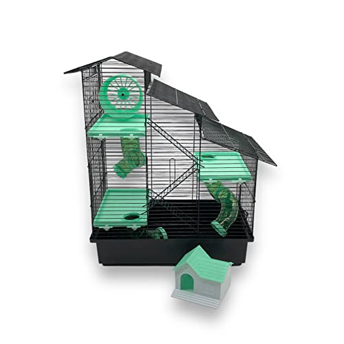 ZooPaul gnagarbur Kaskada 62 x 56 x 38 cm inklusive tillbehör grön