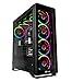 TALIUS Leviathan Full-Tower Schwarz - PC-Gehäuse (Full-Tower, PC, Stahl, ATX, schwarz, rot/grün/blau)