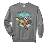 Save the Ocean Sea Turtle Coral Reef Comfort Colors Adult Sweatshirt