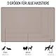 MateeyLife Napfunterlage Hund Katzen, Silikonmatte Hundenapf Unterlage Katzennapf, rutschfeste Futtermatte Katzen Hund, Wasserdicht Futterunterlage Katzenmatte, 46x31cm, Graubraun