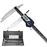 12 Inch Digital Caliper Long Jaw Caliper with 3.5' Jaw Depth Calipers Measuring Tool All-Metal Frame Large LCD Screen 0.0005'/ 0.01mm Resolution (12'/ 300mm)