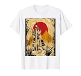 samurai arte giapponese vintage combattente retrò bianco maglietta