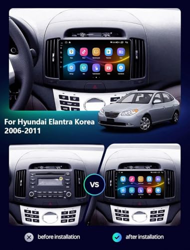 Radio Coche 2 DIN con Android Auto para Hyundai Elantra: adiós a mapas lentos 2