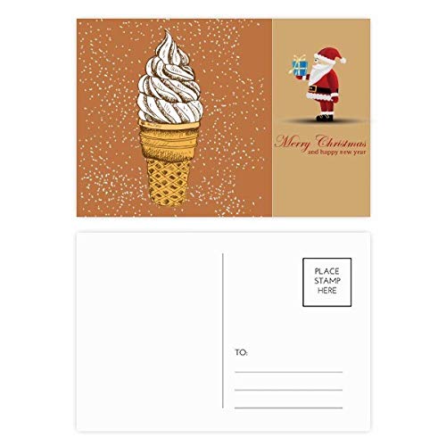 Cartes postales pommes de terre au chocolat lot de 20 Crème Père Noël pour vos correspondances