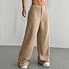 High Waisted Corduroy Pants Women Baggy Wide Leg C... #2