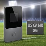 Global Pocket WiFi Hotspot - No SIM, Preloaded Data for USA Canada Mexico, Works in 140+ Countries, Connect 8 Devices, Portable 4G LTE Travel Router for US, CA, MX
