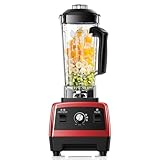 Blender for Smoothies, Ice Crushing, Frozen Fruits, Countertop Blenders for Kitchen, Smoothie Blender with 68Oz Pitcher, Red