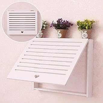Ubersweet Imported White Message Board Home Wall Decor Electricity Meter Box Cover Hiding Box