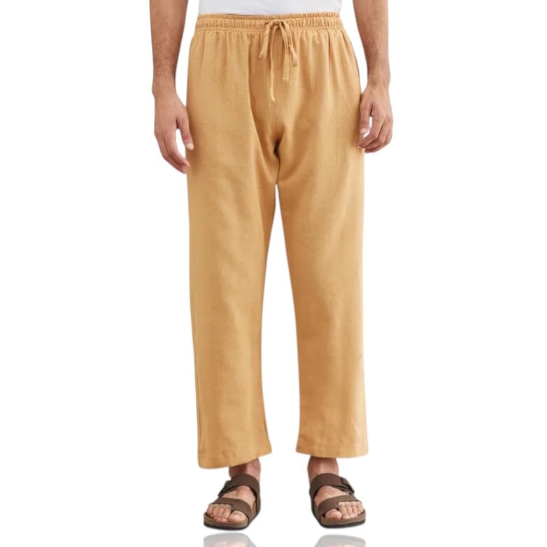 isha life Men's Cotton Drawstring Pants | Regular Fit | Two Side Pockets | Breathable Everyday Wear-picture-42