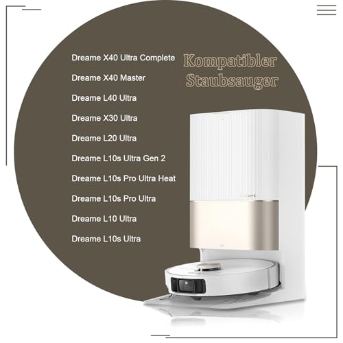 UPUPDAY TriCut-Bürste für Dreame L10 Ultra/ L10s Ultra/ L10s Pro Ultra/ L10s Pro Ultra Heat/ L10s Ultra Gen 2/ L20 Ultra/ L20 Ultra Complete/ X30 Ultra/ L40 Ultra/ X40 Ultra Complete/ X40 Master