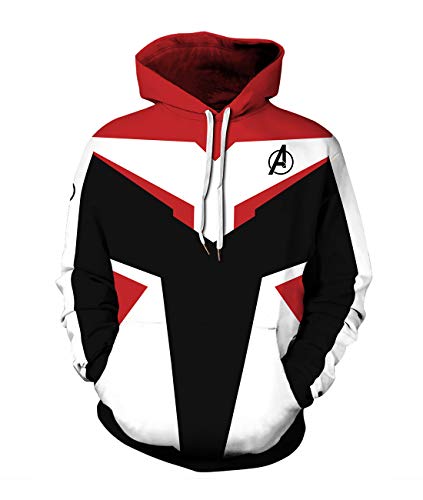 Leezeshaw Sweat à capuche 3D Captain Marvel avec poches pour homme et femme S-3XL - - L/XL Cover