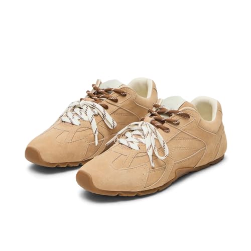 Sneakers for Women Fashion Shoes Suede Casual Work School Prom Campus Cute