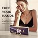 Nonional for Samsung Galaxy A15 5G Case with 2 Pack Screen Protector, 360° Rotatable Ring Holder [Luxury Hearts Pattern] Plating Gold Edge Slim Soft Phone Cover Case for Galaxy A15 - Purple