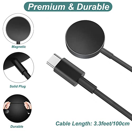 Image of Charger for Samsung Galaxy Watch 5, Galaxy Watch 5 Pro, Charging Cable Dock with Alumium Case (USB-C) (3.3ft /1m) | USB-C Charging Cable Cord with Alumium Case for Samsung Galaxy Watch (3.3ft /1m)