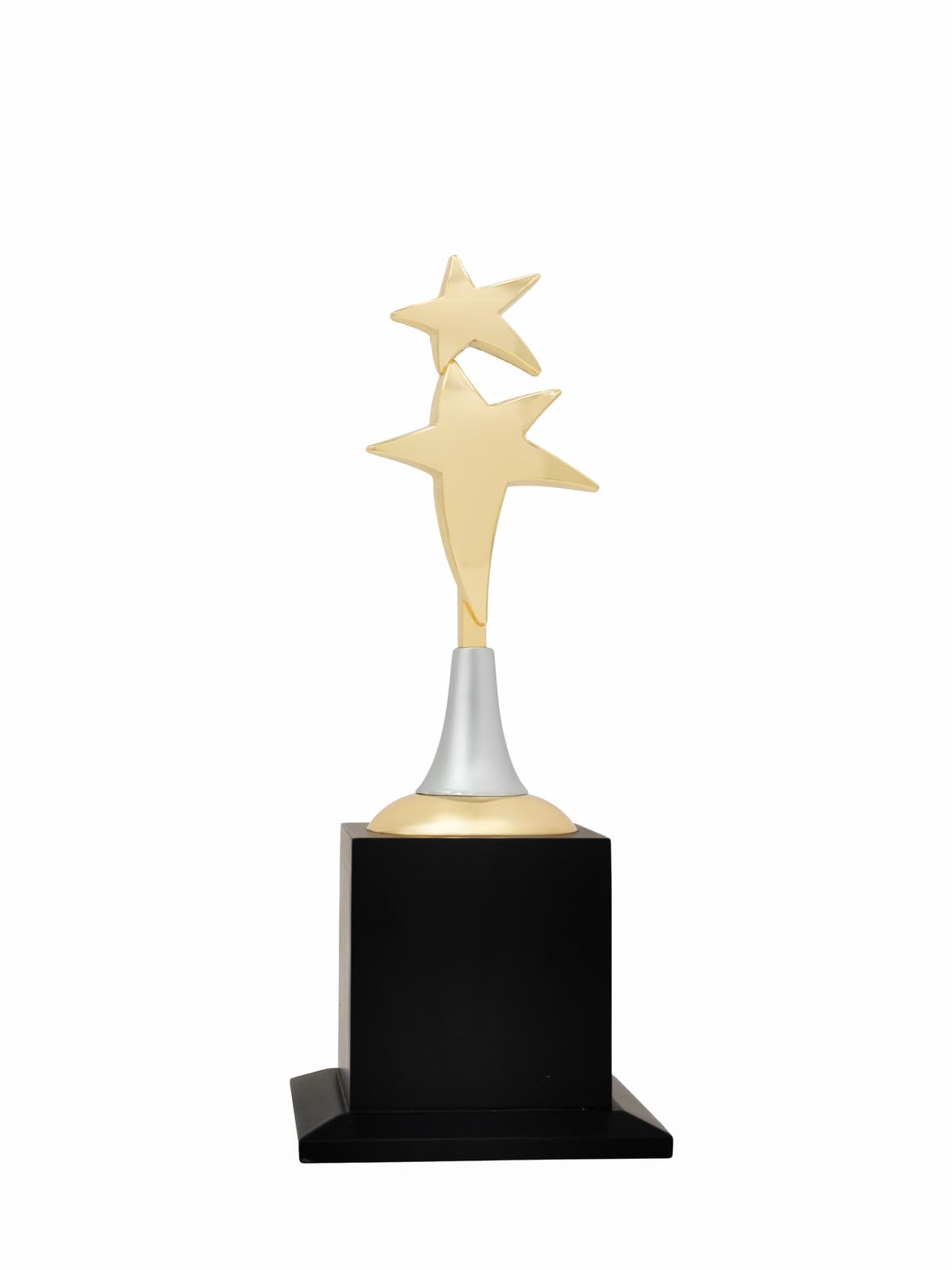 Trophy MART Altas Gold Metal Body & Wooden Base Corporate TrophyFor Leadership Business Service Achievement Awards | Promotional Event Trophies | (Colour : Gold)(Size :Medium) TMF-1017-image-6