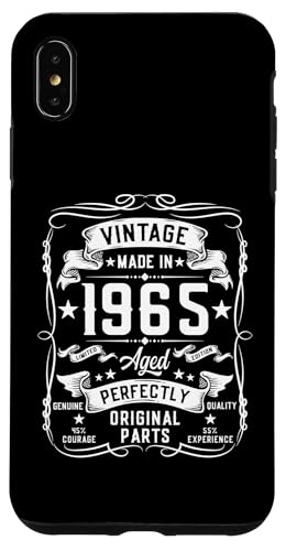 Vintage 1965 60 Years Old Gifts for Men 60yr 60th Birthday X}zP[X iPhone XS Max p