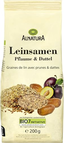 Alnatura Bio Leinsamen Pflaume & Dattel, 200 g