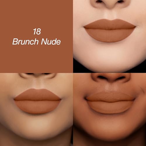 Image of Colors Queen Luscious Lips - Non Transfer Creamy Matte Lipstick | Highly Pigmented with Smooth Application | Long Lasting Lipstick Waterproof | Smudge Proof Lipstick for Women (18 - Bunch Nude - 3.5g)