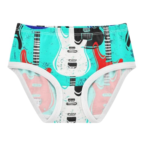 Cotton Girls Underwear Toddler Electric Guitar Cute Panties Girl Fun Underpants Briefs 2t
