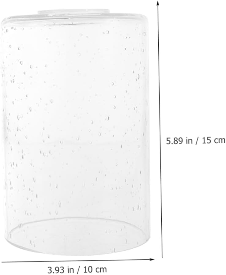 2pcs Glass Lampshade Accessories Bubbles Replacement for Cylindrical Pendant Lamp Shade