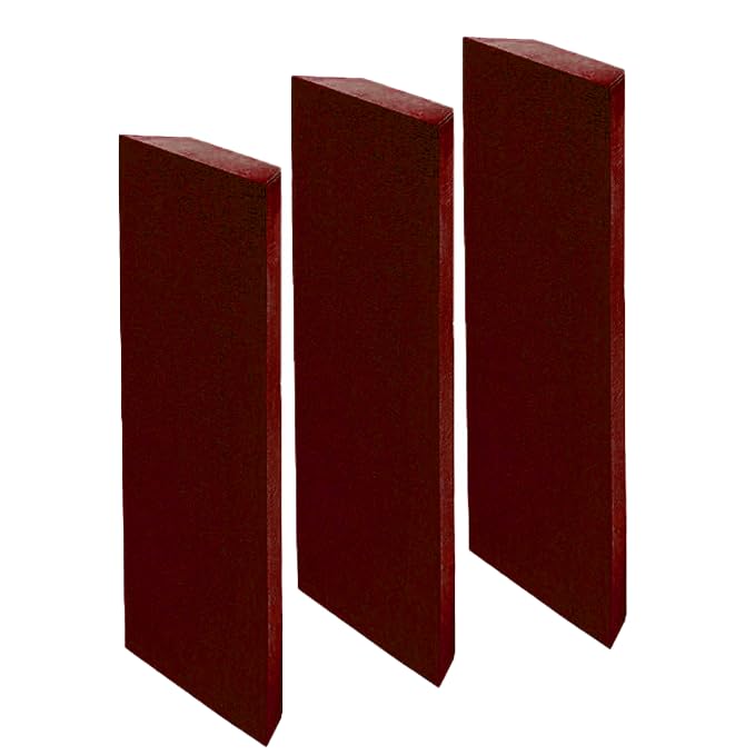 TAS® Acoustics | Corner Bass Traps | Rockwool® | 2' x 4' x 5" (SET OF 3) (Cherry Red)-picture-30