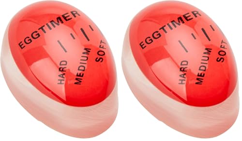 Avanti 16054 Colour Changing Egg Timer, Red (Pack of 2)