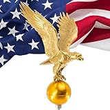 Montague Metal Products Flagpole Eagle, 12-Inch, Gold
