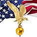 Montague Metal Products Flagpole Eagle, 12-Inch, Gold