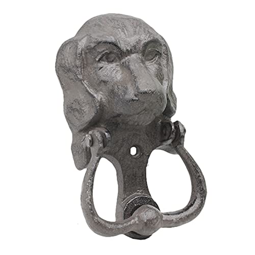 Lenspdid Deluxe Wall Decor Renovator's Supply Antique Dog Head Door Knocker, Cast Iron Front Door Pull Handle For Barn Shed Doors Interior Doors Home Decor Accessories #TOP1