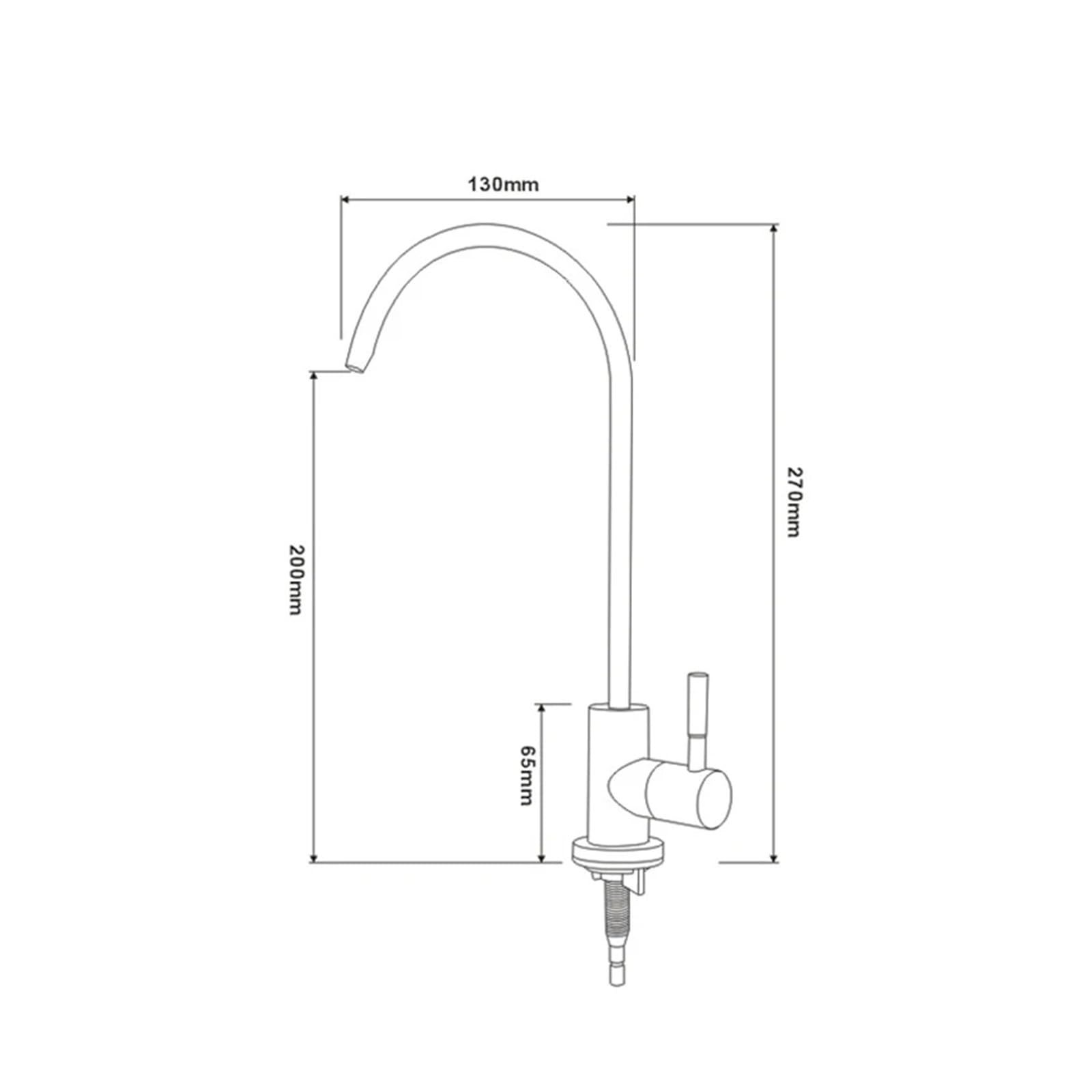 Acero Inoxidable ósmosis inversa de ósmosis Potable Filtro de Agua Accesorio de Cocina, Grifo de Cocina