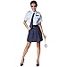Produktbild dressforfun Frauenkostüm Polizistin | Kurzer Rock, der die Beine betont | Cooles, sexy Hemd mit Police-Aufdruck | Inkl. Handschellen (S | Nr. 301513)
