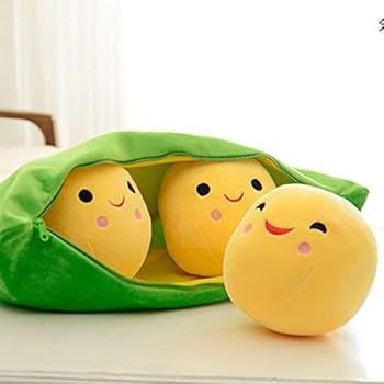 Amazon.co.jp: 枝豆 エンドウ豆 ぬいぐるみ 40cm 人形 リアル野菜 萌え