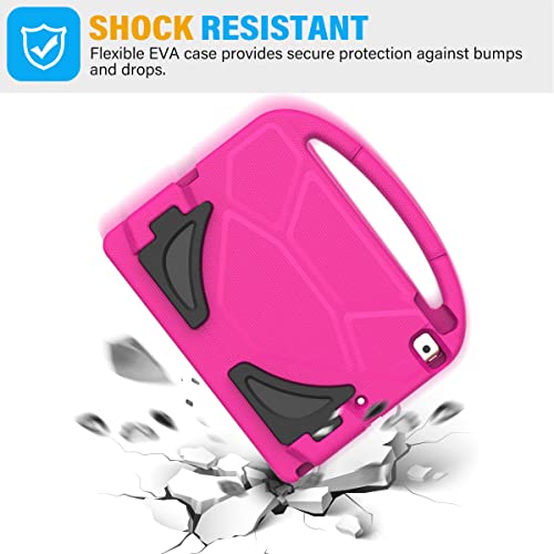 Suplik Kids Case For Ipad 9Th/8Th/7Th Generation - Ipad 10.2 Inch 2021/2020/2019 Case With Built-In Screen Protector, Durable Shockproof Handle Stand Kids Case For Apple Ipad 7/8/9 Gen, Pink #TOP6