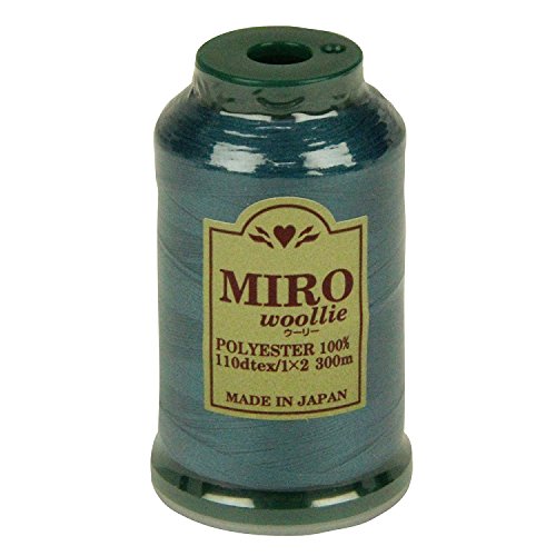 ミロ(MIRO) ウーリー ミシン糸 家庭用 110dtex 300m巻 色番号91 ポリエステル100% 熱や水に強い 日本製