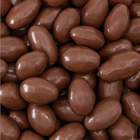 Milk Chocolate Almonds - 2 Pound Bulk Pack - Whole Dry Roasted Milk Chocolate Covered Almonds - Candy for Office, Buffets, Snacking & Gifting - Classic Snack Nuts Cover