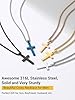 PROSTEEL Stainless Steel Cross Pendants 316L Stainless Steel Crucifix Necklace Chain Prayer Jewelry Cross Necklace #5
