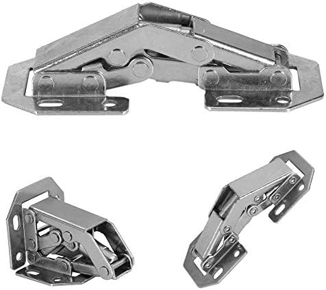 10Pcs Soft Close Cabinet Hinge Furniture Concealed Cupboard Door Hinges with Screws Cabinet 90 Degree Full Overlay Hinges Kitchen Mount Hinge