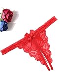 Avidlove Sexy Underwear for Women Floral Lace Panties Naughty Lingerie Panties Red Medium